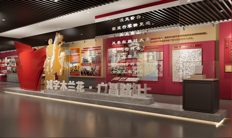 红色主题展厅设计