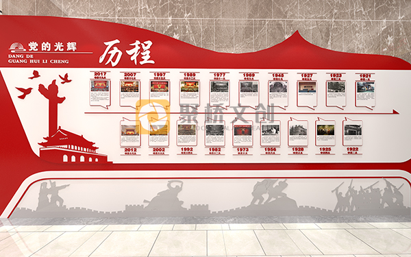 机关党建文化墙设计